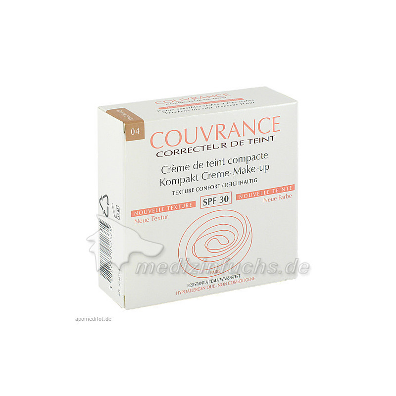 AVENE Couvrance Kompakt Make up reich.honig 04 NEU, 9.5 G – PZN 1661672