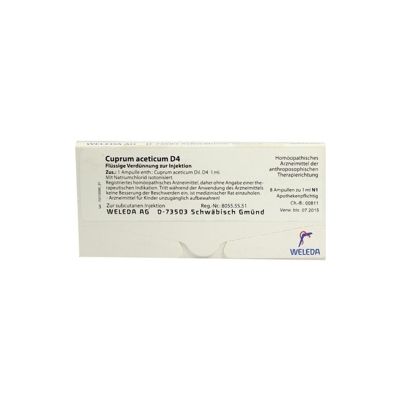 CUPRUM ACET D 4, 8X1 ML – PZN 1621336