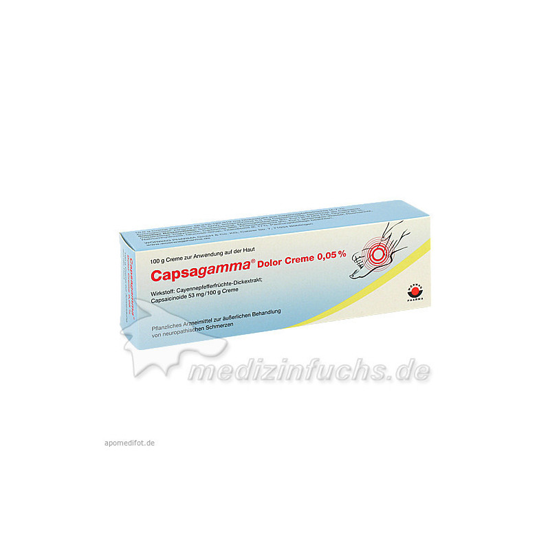 Capsagamma Dolor Creme 0.05%, 100 G – PZN 9647772