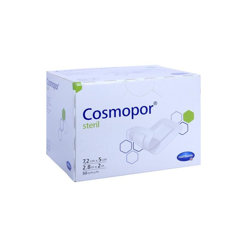 COSMOPOR STERIL 7.2X5CM, 50 ST – PZN 4302005
