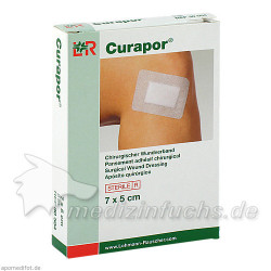 CURAPOR Wundverband steril chirurgisch 5x7 cm, 5 ST – PZN 8806091