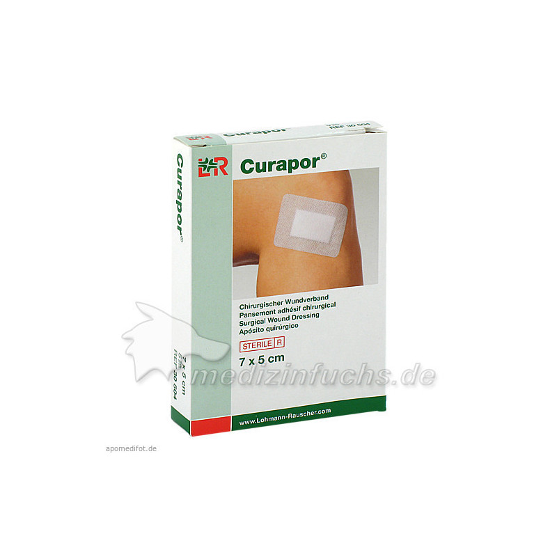CURAPOR Wundverband steril chirurgisch 5x7 cm, 5 ST – PZN 8806091