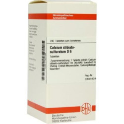 Calcium Stibiato Sulfuratum D 6 Tabletten (200 stk) – PZN 7162786