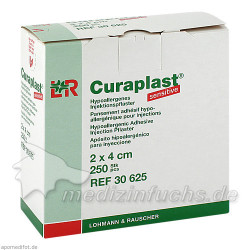 CURAPLAST INJEKTIONSPFLASTER SENSITIV 2X4CM, 250 ST – PZN 7378575