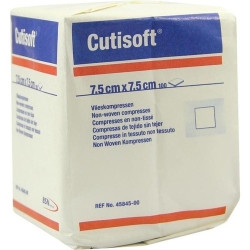 CUTISOFT VLIESKOMPRESSEN UNSTERIL 7.5X7.5CM, 100 ST – PZN 4894856