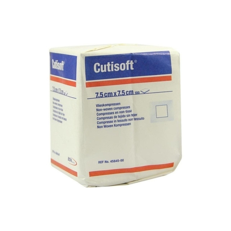 CUTISOFT VLIESKOMPRESSEN UNSTERIL 7.5X7.5CM, 100 ST – PZN 4894856