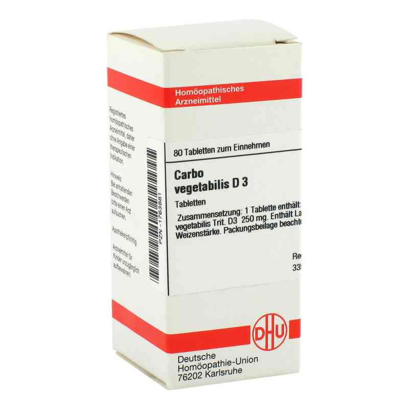 Carbo Vegetabilis D 3 Tabletten (80 stk) – PZN 1763881