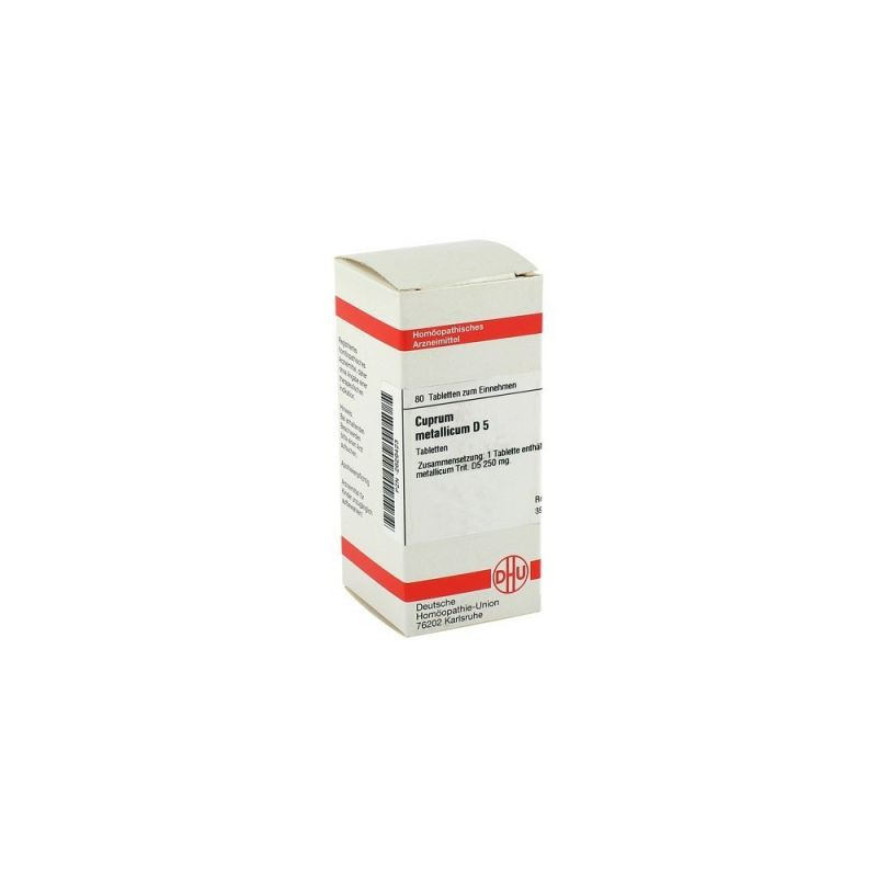 Cuprum Metallicum D 5 Tabletten (80 stk) – PZN 2629423