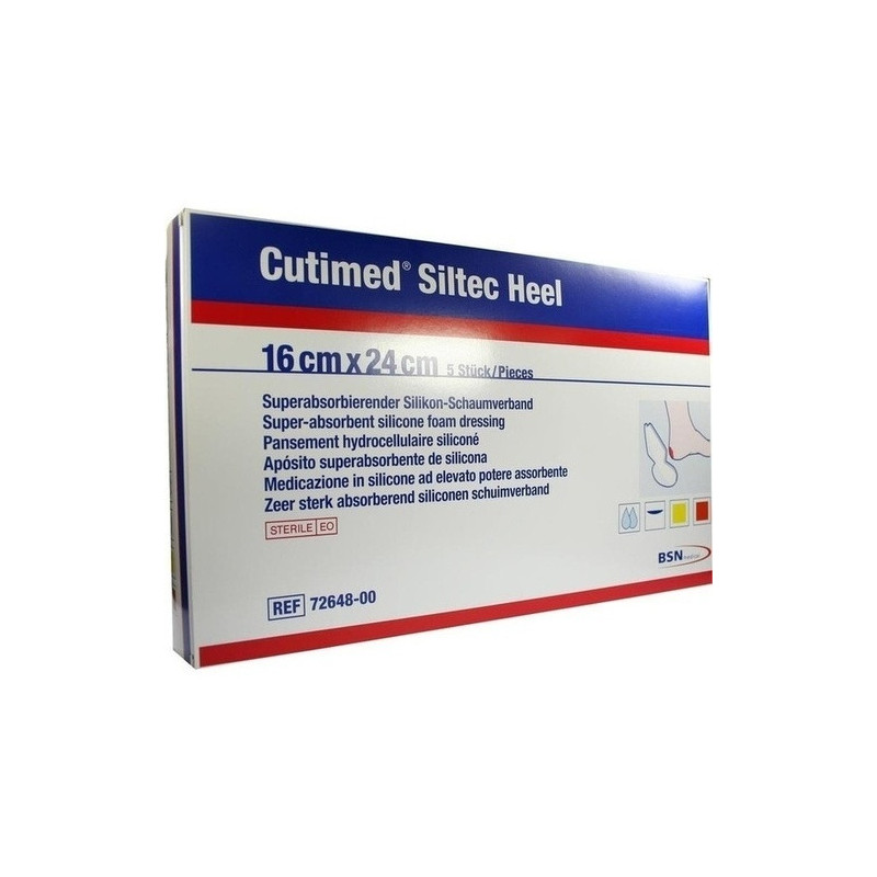 Cutimed Siltec Heel 16x24cm, 5 ST – PZN 5370782