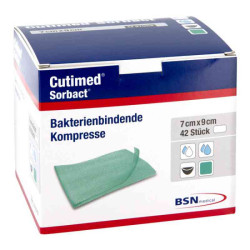 Cutimed Sorbact Kompressen 7x9 cm (42 stk) – PZN 7348657