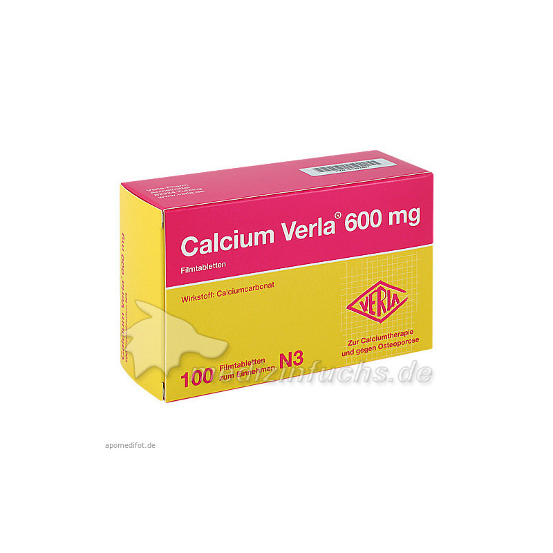 Calcium Verla 600mg, 100 ST – PZN 1397867