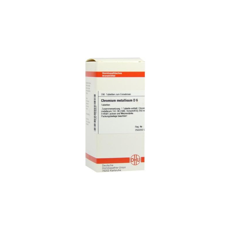 Chromium Metallicum D 6 Tabletten (200 stk) – PZN 7246945