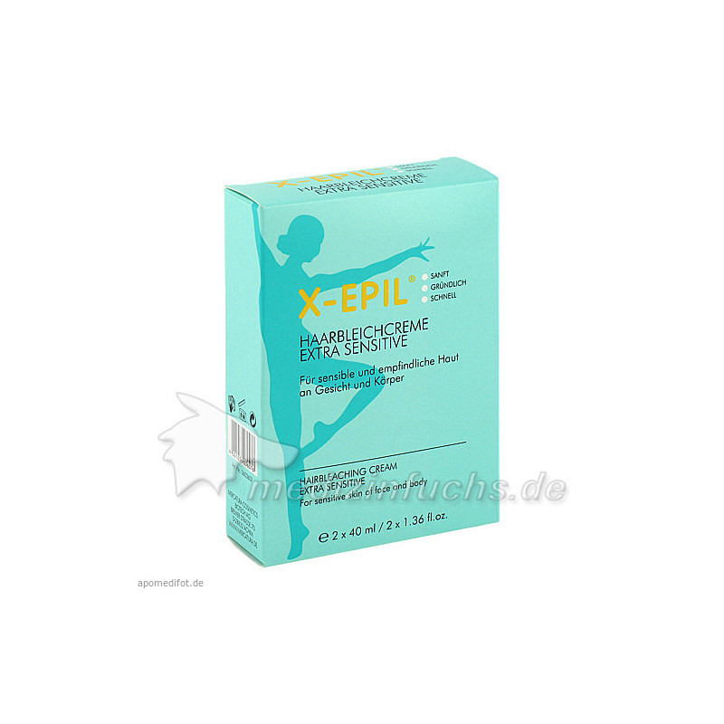 X-EPIL Haarbleichcreme, 2X40 ML – PZN 1528507