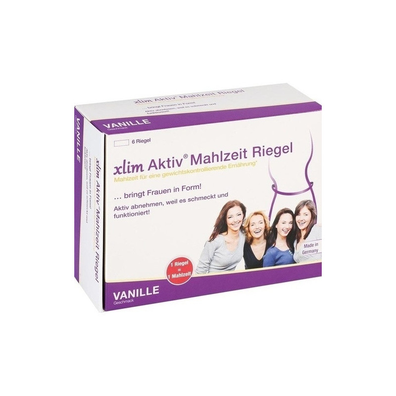 XLIM Aktiv Mahlzeit Riegel Vanille, 6X75 G – PZN 10817334