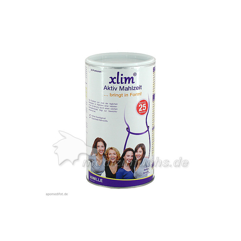 XLIM Aktiv Mahlzeit Vanille Pulver, 500 G – PZN 7123668