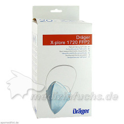X-PLORE Staubmaske 1720 FFP2 NR D, 20 ST – PZN 3884212