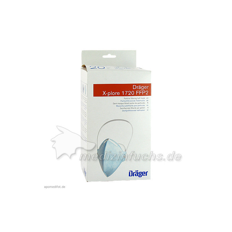 X-PLORE Staubmaske 1720 FFP2 NR D, 20 ST – PZN 3884212