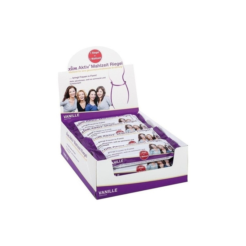 XLIM Aktiv Mahlzeit Riegel Vanille, 12X75 G – PZN 10404081