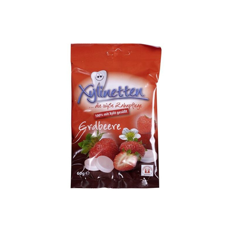 XYLINETTEN Erdbeere Bonbons, 60 G – PZN 10084127