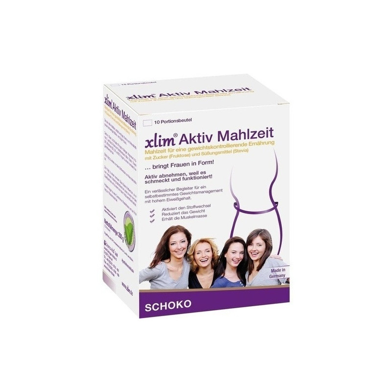 XLIM Aktiv Mahlzeit Schoko Pulver, 10X20 G – PZN 10056326