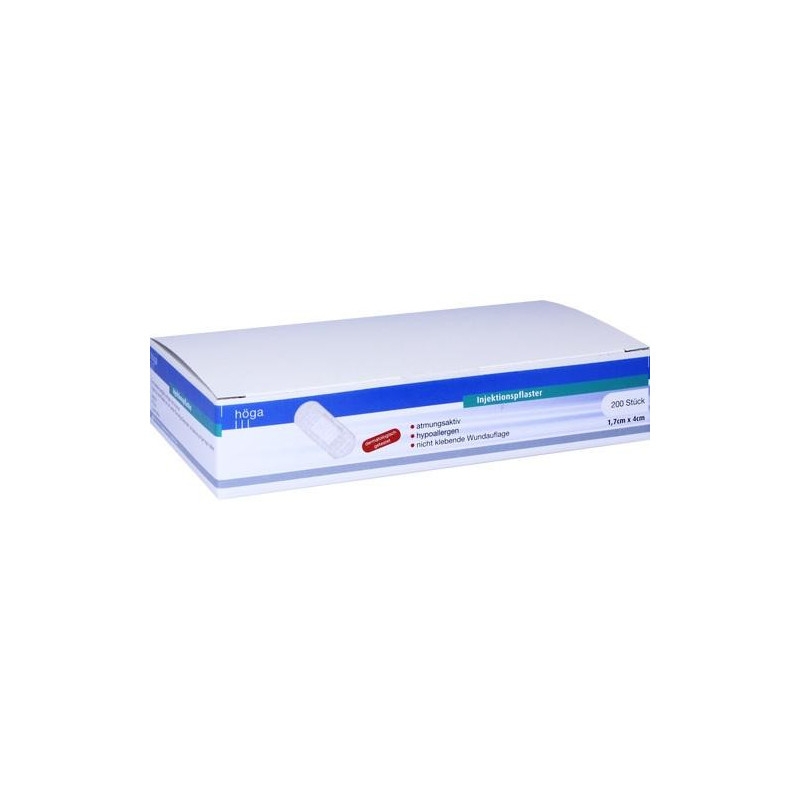 Injektionspflaster hypoall.einz.verp.1.7x4cm weiß, 200 ST – PZN 9083944