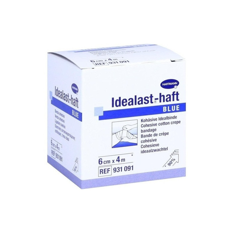 Idealast-haft color Binde 6cmx4m blau, 1 ST – PZN 10109382