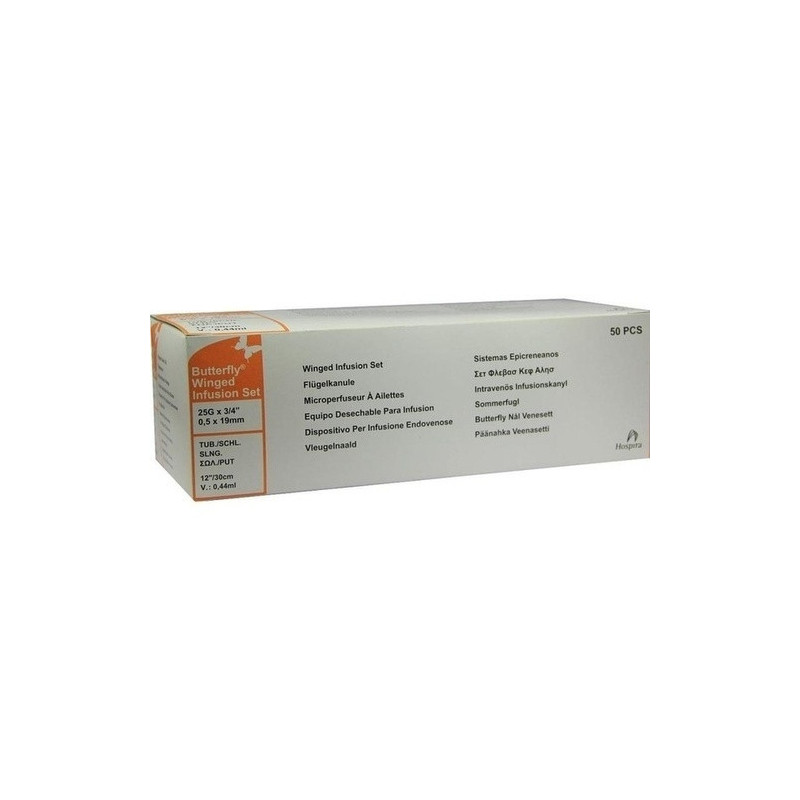 Infusionszubehör Butterfly 25G orange, 50 ST – PZN 6463356