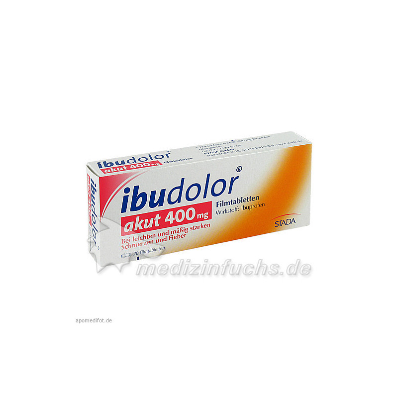 ibudolor akut 400mg Filmtabletten, 20 ST – PZN 9091257