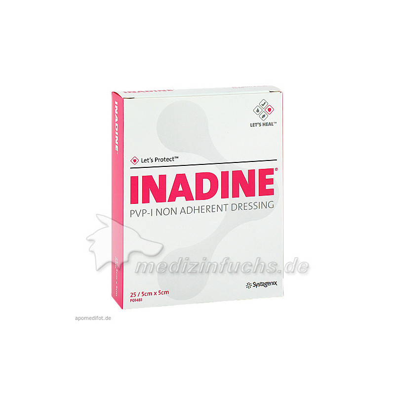 INADINE SALBENGAZE mit PVP Iod 5X5CM, 25 ST – PZN 7584205
