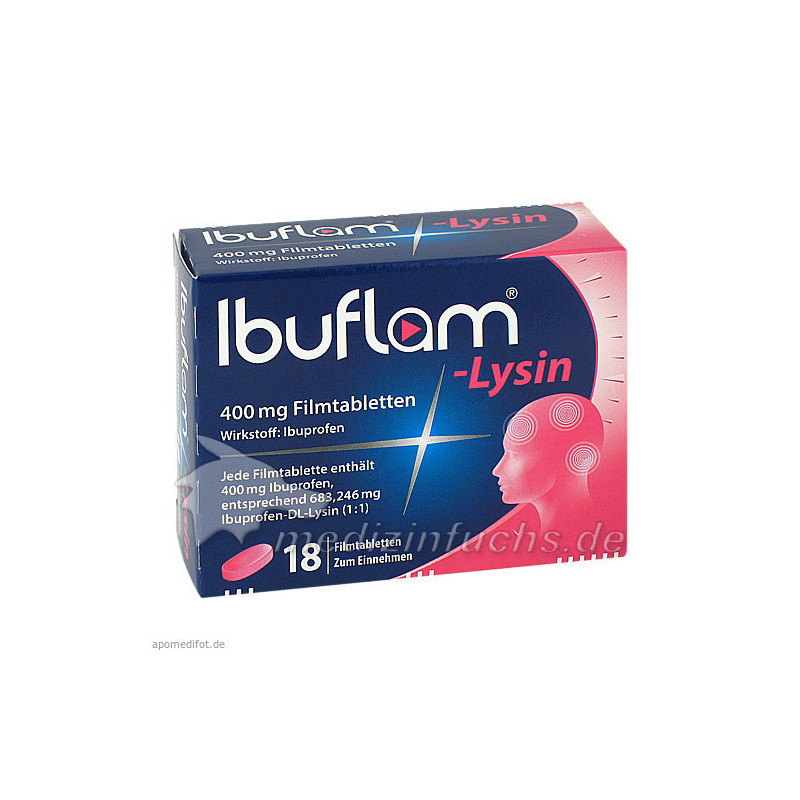 Ibuflam Lysin 400mg Filmtabletten, 18 ST – PZN 7089658