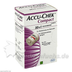 Accu Chek Compact Teststreifen, 50 ST – PZN 7647489
