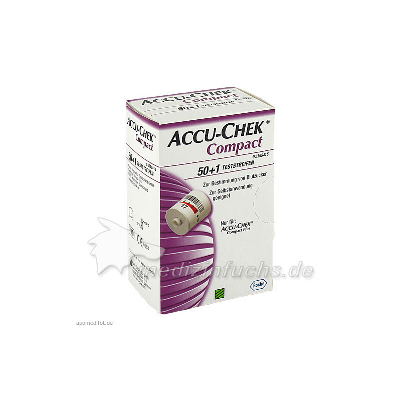 Accu Chek Compact Teststreifen, 50 ST – PZN 7647489