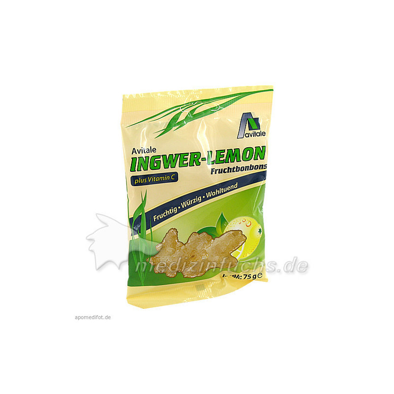 Ingwer Lemon Bonbons + Vit. C, 75 G – PZN 6845661