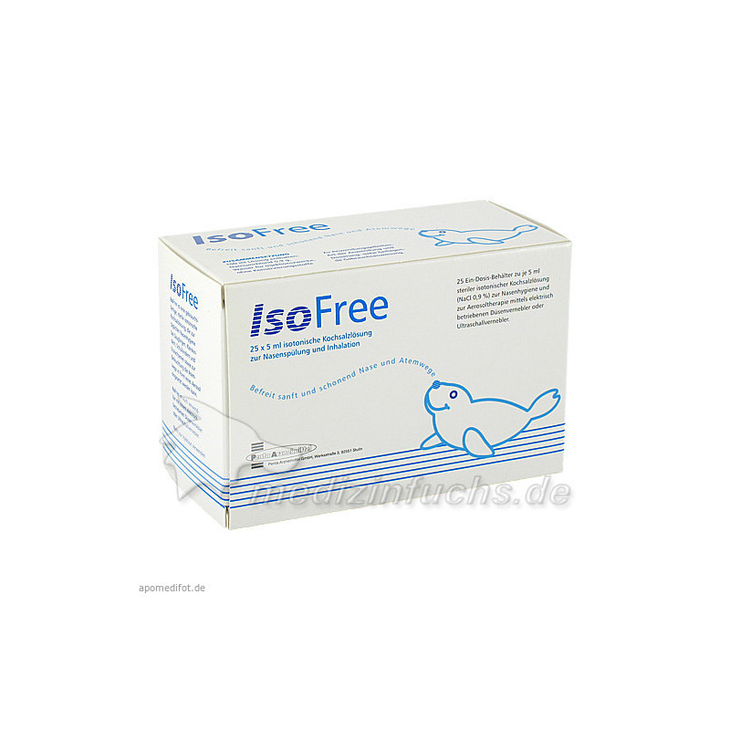 IsoFree (Isoton.Kochsalzslsg.z.Nasenspülg+Inhal), 25X5 ML – PZN 5453982