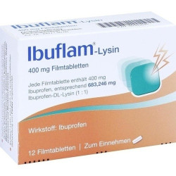 Ibuflam Lysin 400mg Filmtabletten, 12 ST – PZN 365635