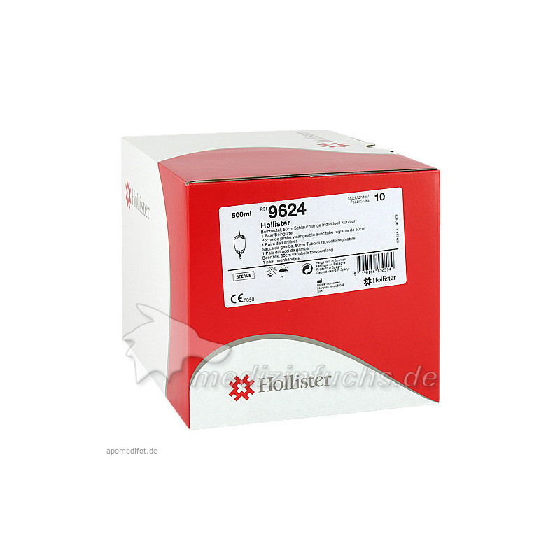 INCARE BEINBEUTEL 500ml 50cm Schlauchl steril 9624, 10X500 ML – PZN 274826