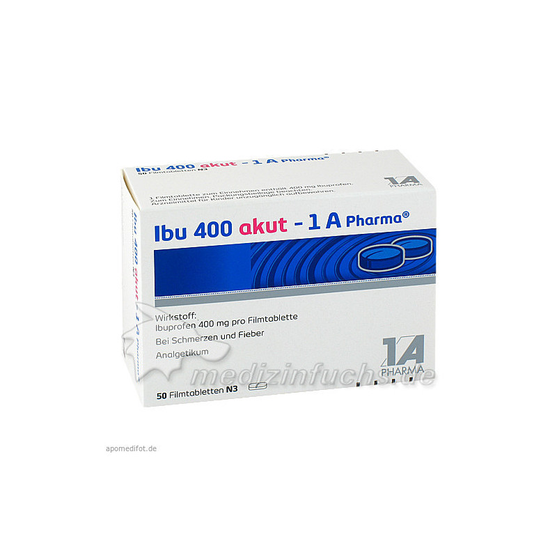 Ibu 400 akut - 1A Pharma, 50 ST – PZN 3045316