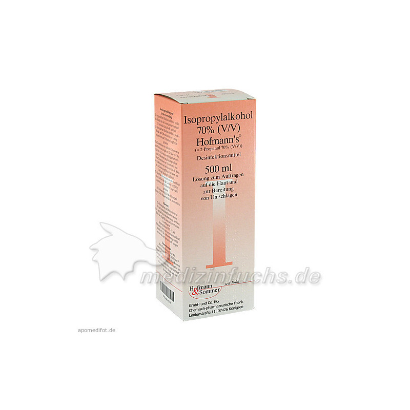 Isopropylalkohol 70% Hofmann's, 500 ML – PZN 691079