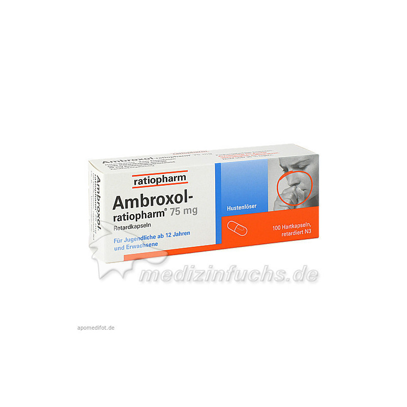 Ambroxol-ratiopharm 75mg Hustenlöser, 100 ST – PZN 680992