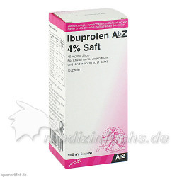 Ibuprofen AbZ 4% Saft, 100 ML – PZN 7013827
