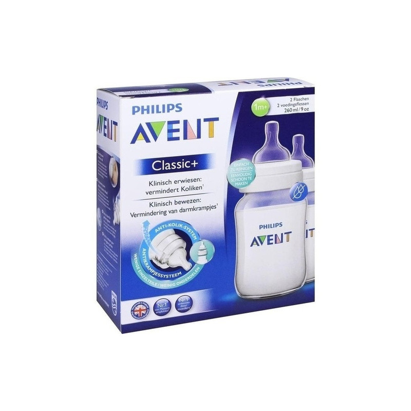 Avent Klassik+ Flasche 260ml 2er Pack, 2 ST – PZN 10736096