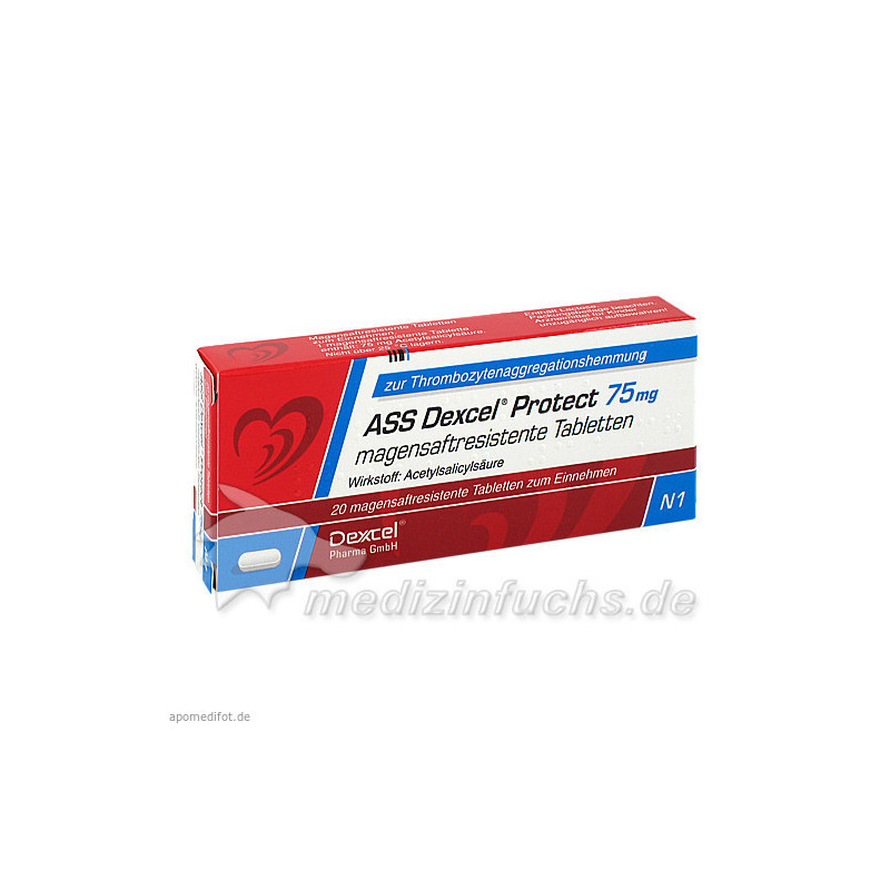 ASS Dexcel Protect 75mg, 20 ST – PZN 9372826