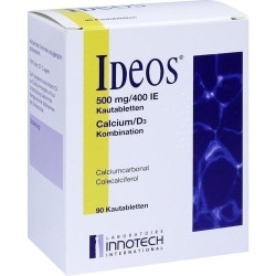 IDEOS 500 mg/400 I.E. Kautabletten, 90 ST – PZN 11091164