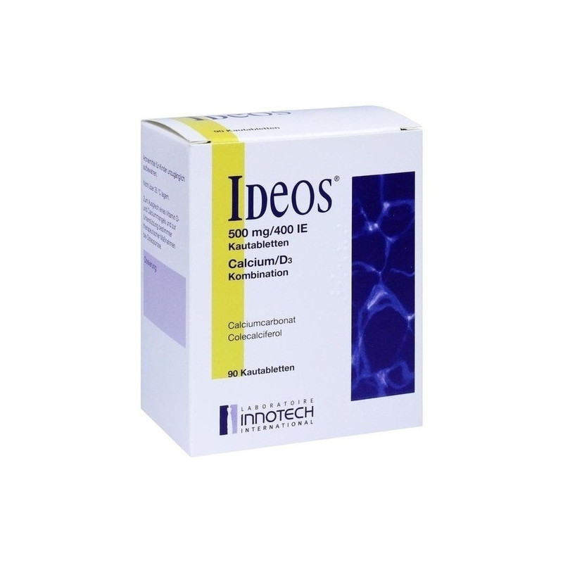 IDEOS 500 mg/400 I.E. Kautabletten, 90 ST – PZN 11091164