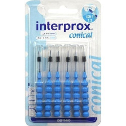 interprox reg conical blau Interdentalbürste Blist, 6 ST – PZN 9043330