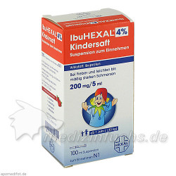 IbuHEXAL 4% Kindersaft Suspension z. Einnehmen, 100 ML – PZN 7222494
