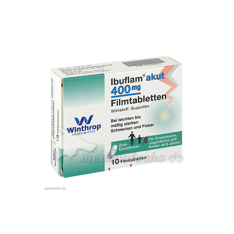 Ibuflam akut 400mg Filmtabletten, 10 ST – PZN 4100230