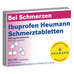 Ibuprofen Heumann Schmerztabletten 400mg Filmtabl., 50 ST – PZN 7728561