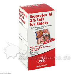Ibuprofen AL 2% Saft für Kinder, 100 ML – PZN 2479604