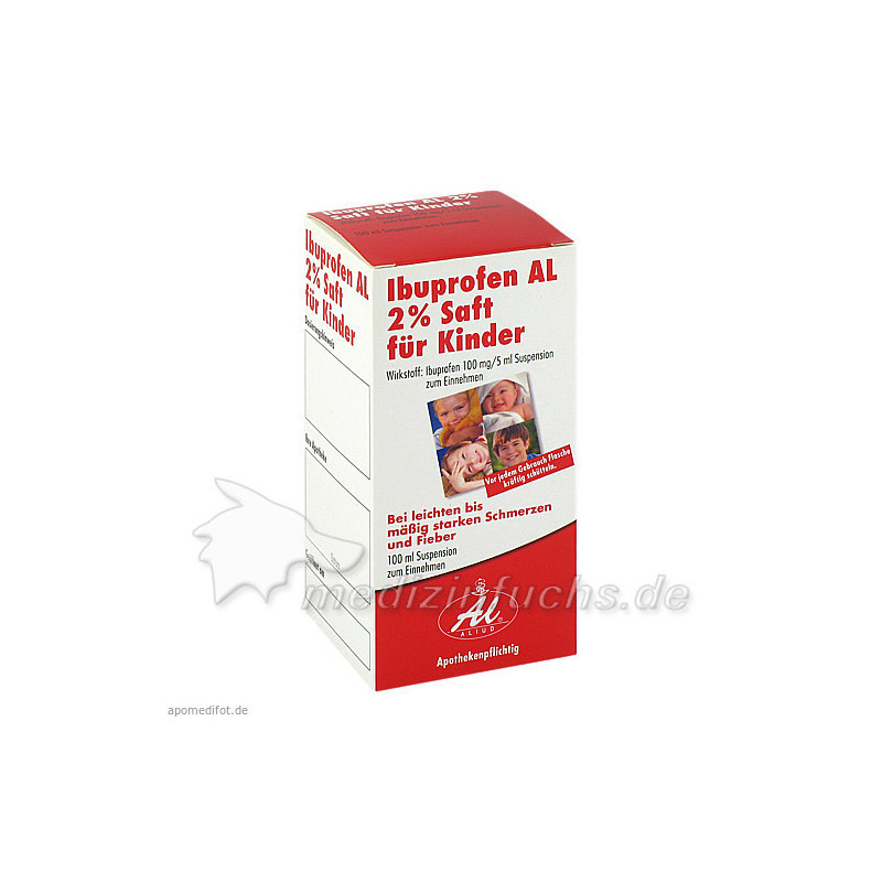Ibuprofen AL 2% Saft für Kinder, 100 ML – PZN 2479604